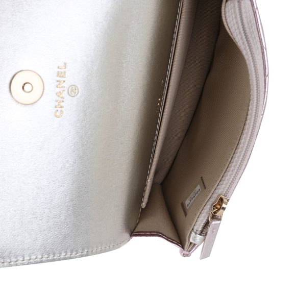 Chanel Iridescent Quilted Lambskin Coco Punk Flap Clutch with Chain - Picture 8 of 8